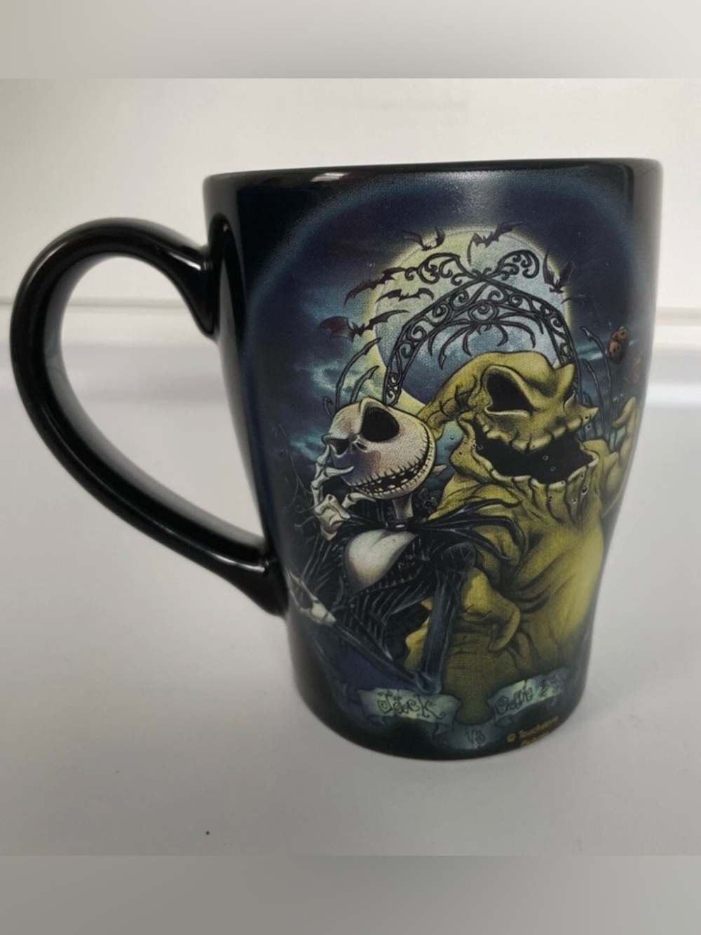THE NIGHTMARE BEFORE CHRISTMAS JACK SKELLINGTON VS OOGIE BOOGIE CERAMIC CUP MUG